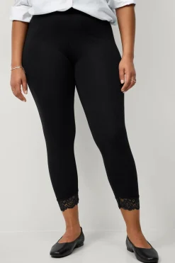 Zizzi Leggings Leggings 3/4 Lace
