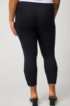 Zizzi Leggings Leggings 3/4 Button