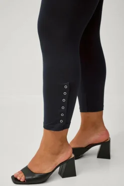Zizzi Leggings Leggings 3/4 Button