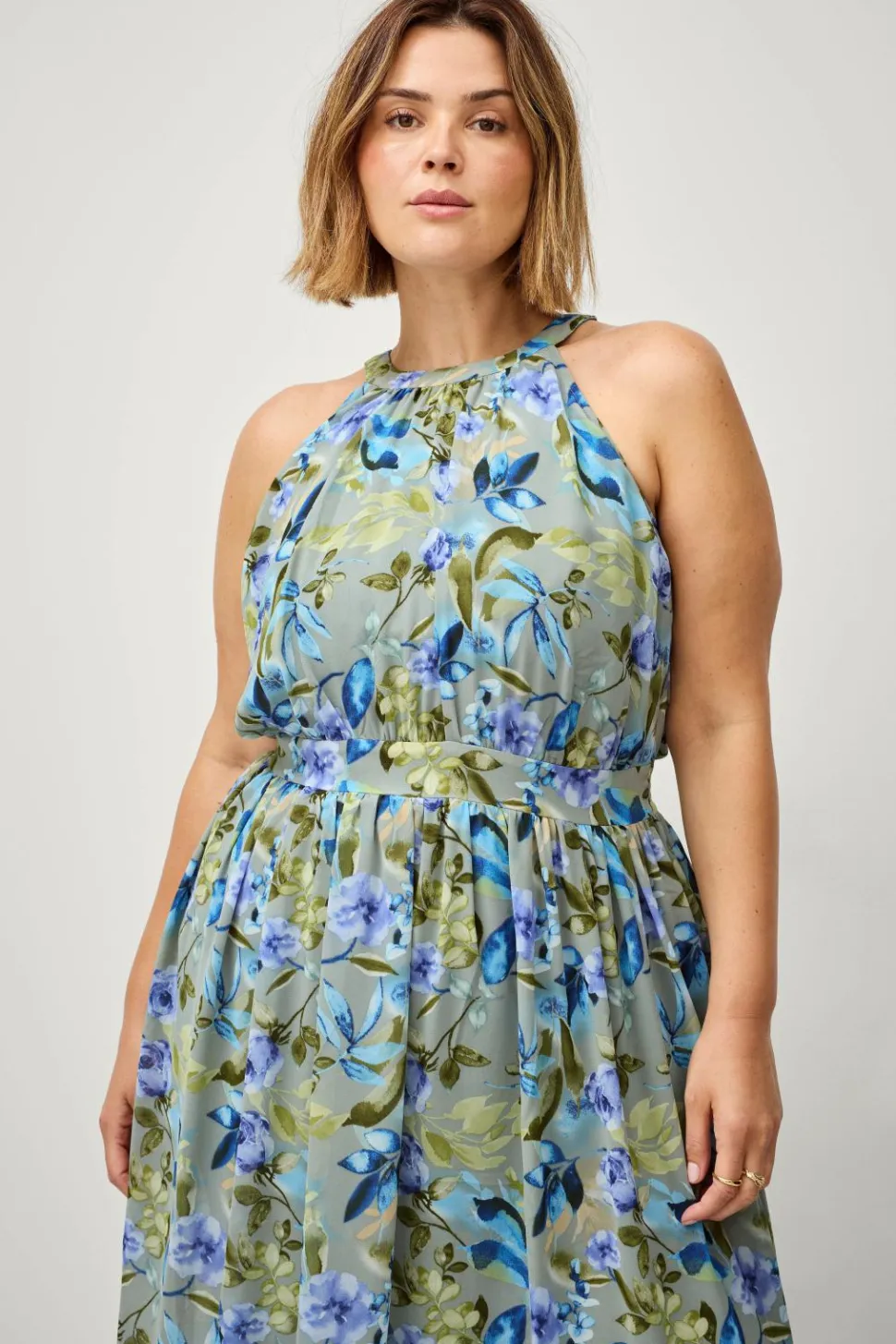 Zizzi Maxi kjole eLavrin S/L Maxi Dress