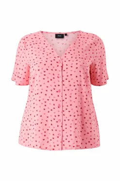Zizzi Pyjamasoverdel mClaudia S/S Shirt