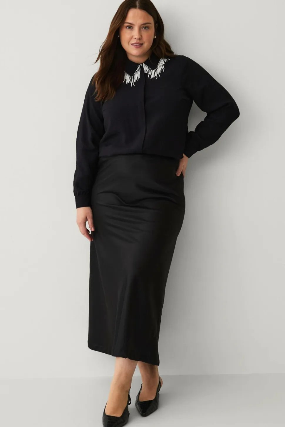 Zizzi Skjorte eLina L/S