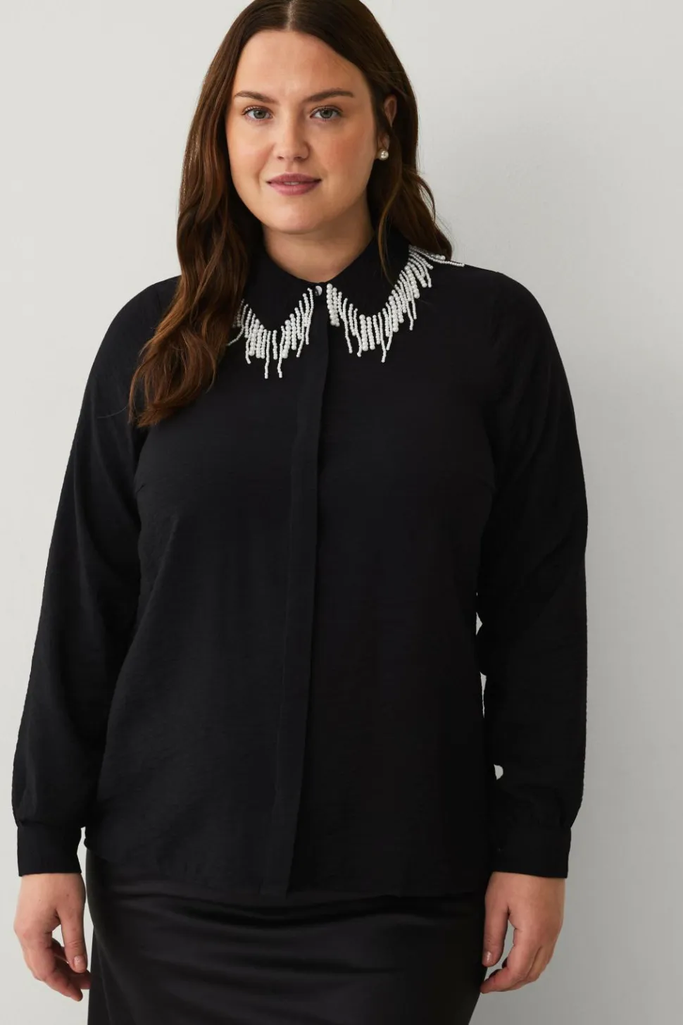 Zizzi Skjorte eLina L/S