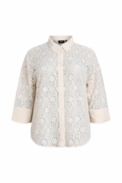Zizzi Skjorte mWare, ¾ Lace