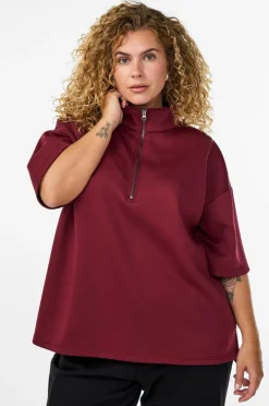 Zizzi Sweatshirt caKatalina 1/2 Zip