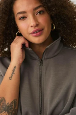 Zizzi Sweatshirt caKatalina 1/2 Zip