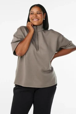 Zizzi Sweatshirt caKatalina 1/2 Zip