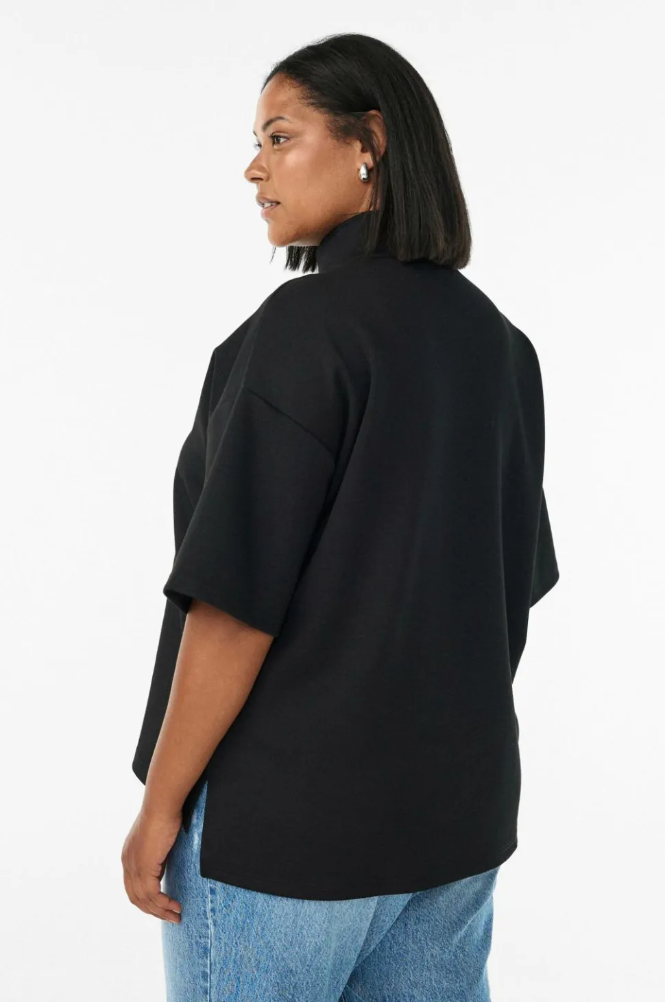 Zizzi Sweatshirt caKatalina 1/2 Zip