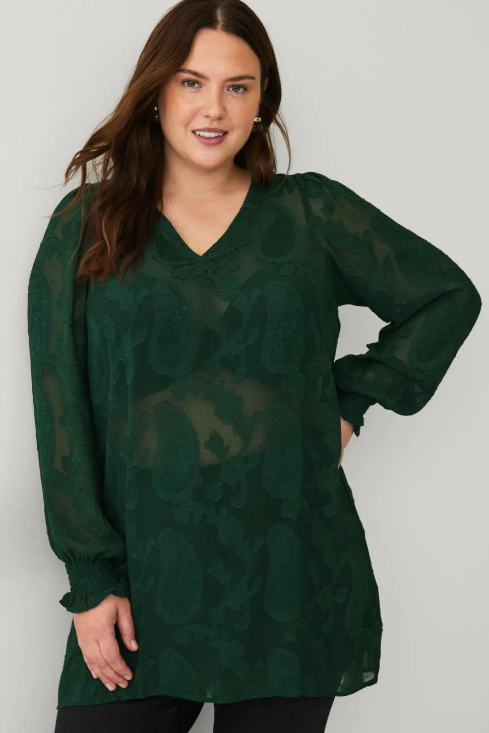 Zizzi Tunika mBaka L/S Tunic