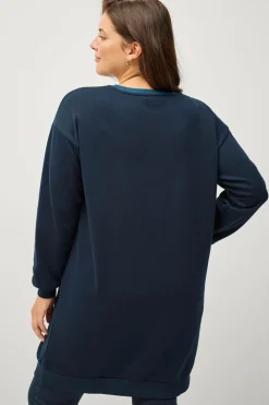 Zizzi Tunika vKathleen L/S Long Sweat