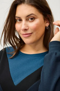 Zizzi Tunika vKathleen L/S Long Sweat